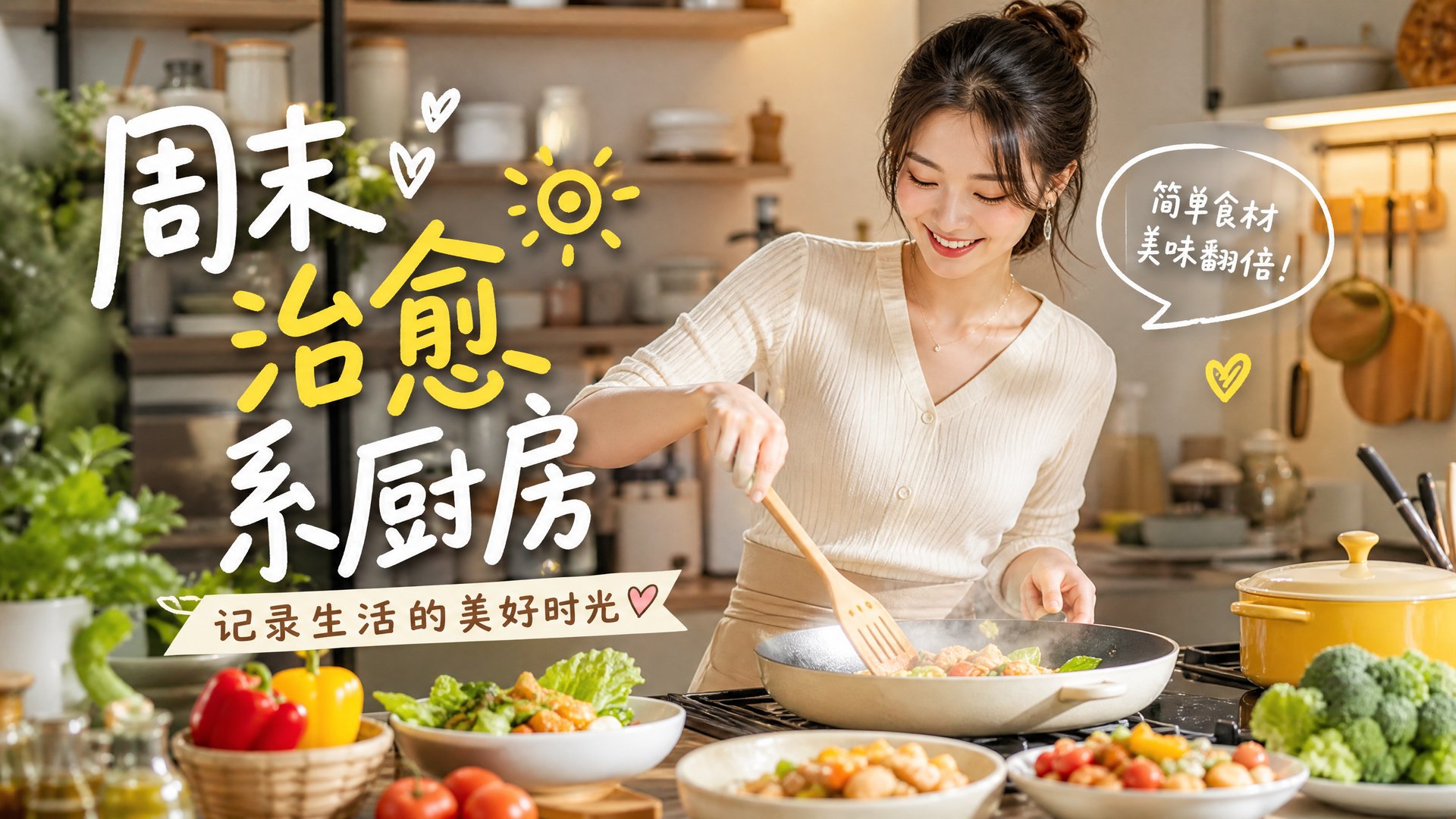 探花 探花生活视频教程：周末治愈系厨房美食制作全流程视频演示