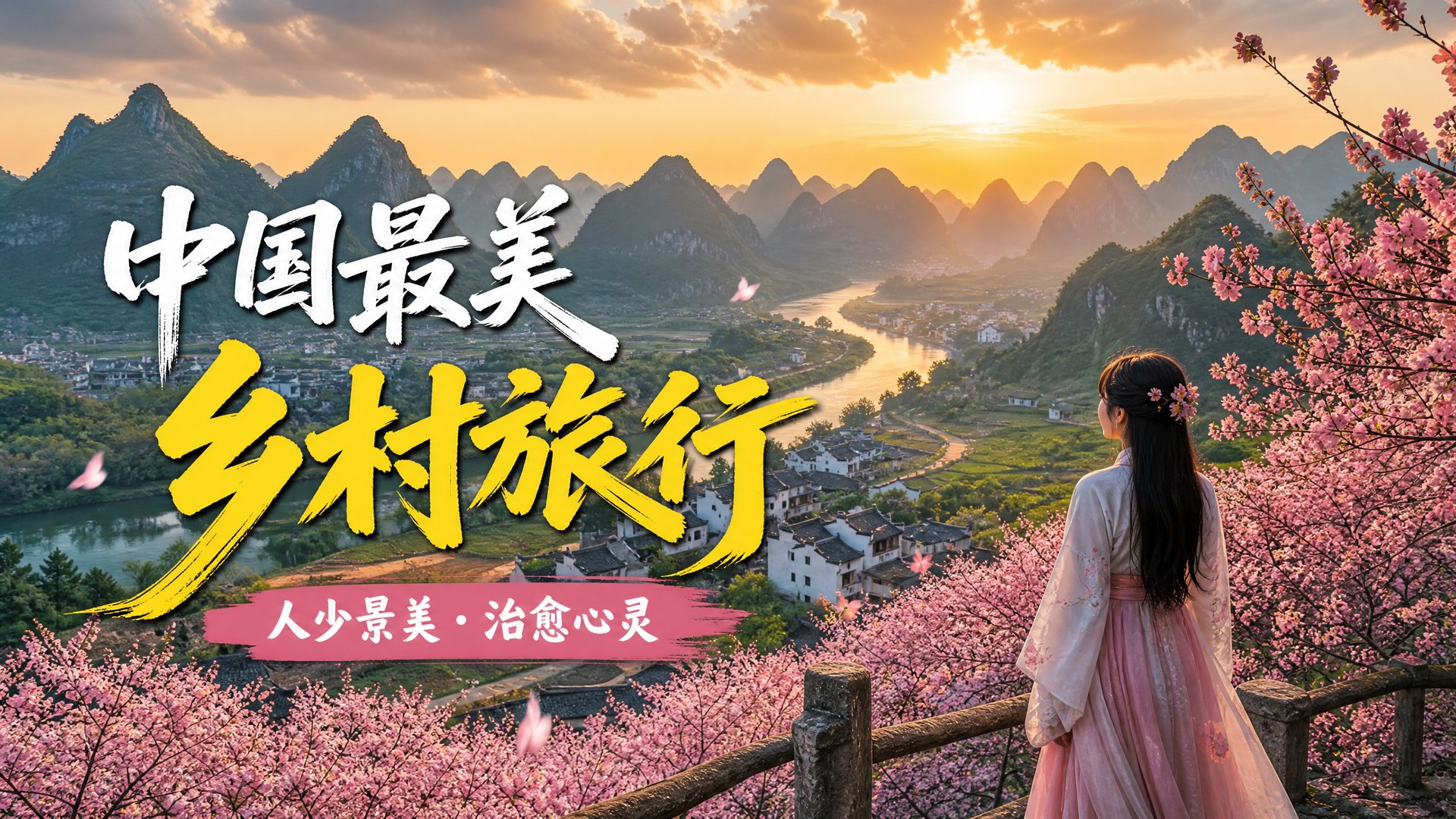 探花 探花旅行视频：中国最美乡村旅行vlog视频演示·治愈心灵之旅