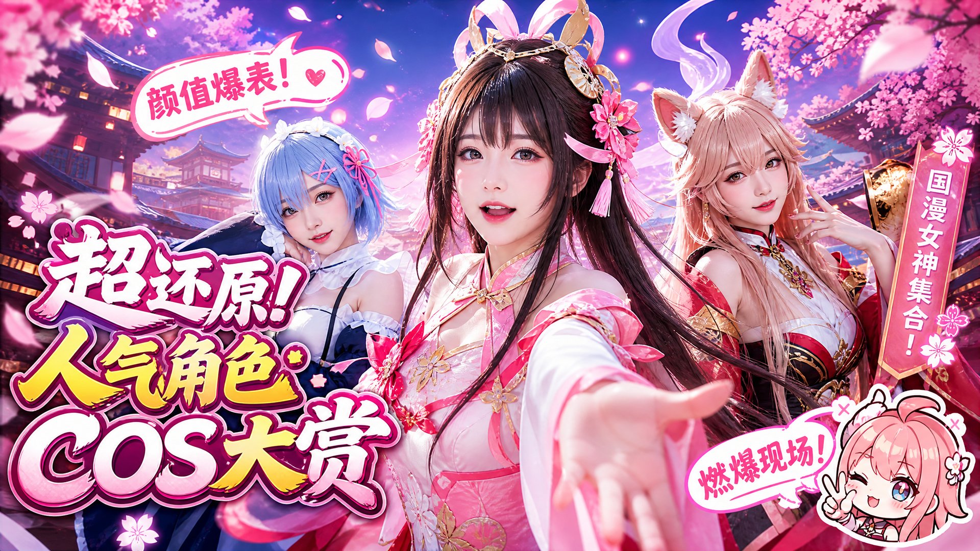 探花 探花动漫视频：超还原人气角色COS大赏·二次元视频演示合集